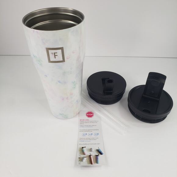 IRON °FLASK Rover Tumbler Pearl 32oz Vacuum Insulated 2 Lids 2 Straws Drink Cup - Picture 8 of 16